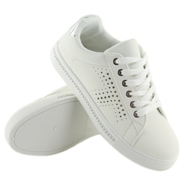 Zapatillas con piedras blancas BM1971 Blanco 2