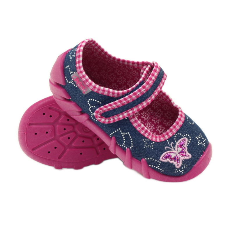 Calzado infantil befado zapatillas 109p164 gris rosa azul marino 5