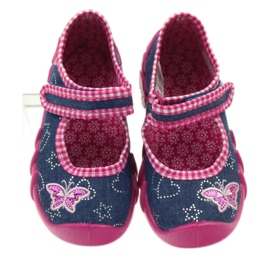 Calzado infantil befado zapatillas 109p164 gris rosa azul marino 3