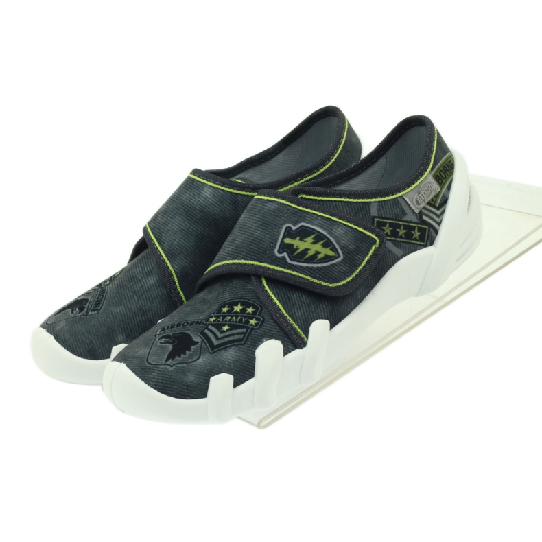 Befado calzado infantil zapatillas zapatillas 273y241 negro gris verde 4