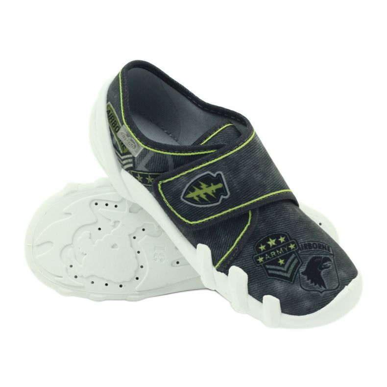 Befado calzado infantil zapatillas zapatillas 273y241 negro gris verde 3