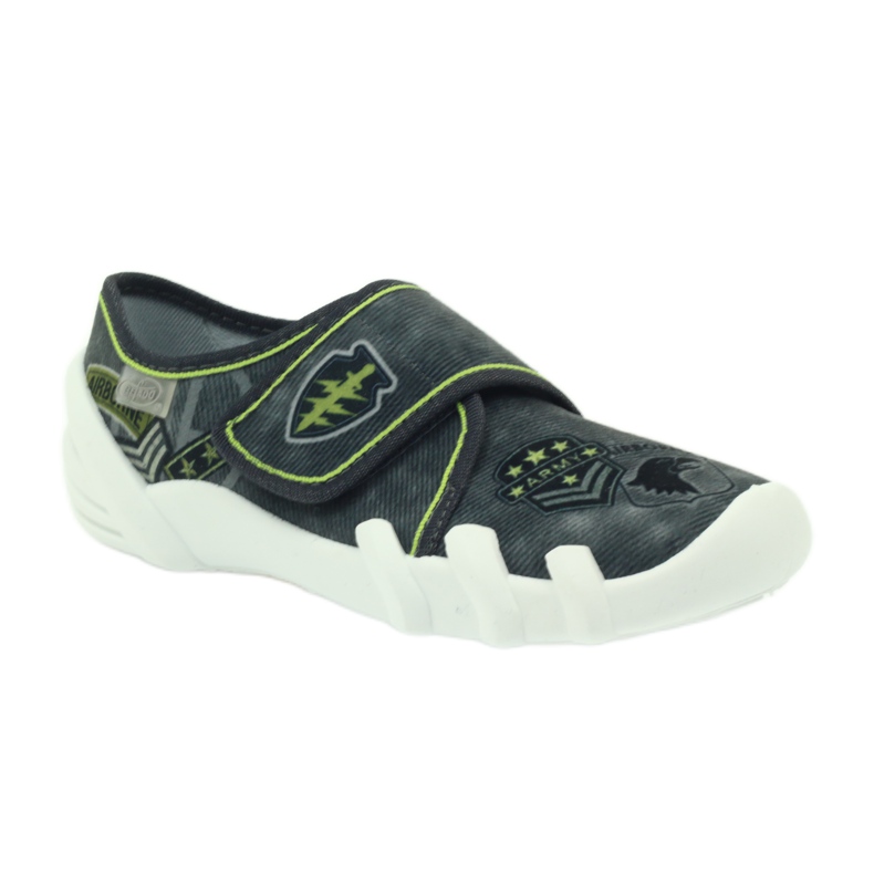 Befado calzado infantil zapatillas zapatillas 273y241 negro gris verde 1