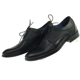 Nikopol Zapatos de cuero de hombres formales negros 1677 5