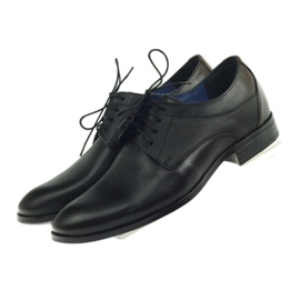 Nikopol Zapatos de cuero de hombres formales negros 1677 4