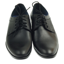 Nikopol Zapatos de cuero de hombres formales negros 1677 3