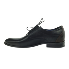 Nikopol Zapatos de cuero de hombres formales negros 1677 2
