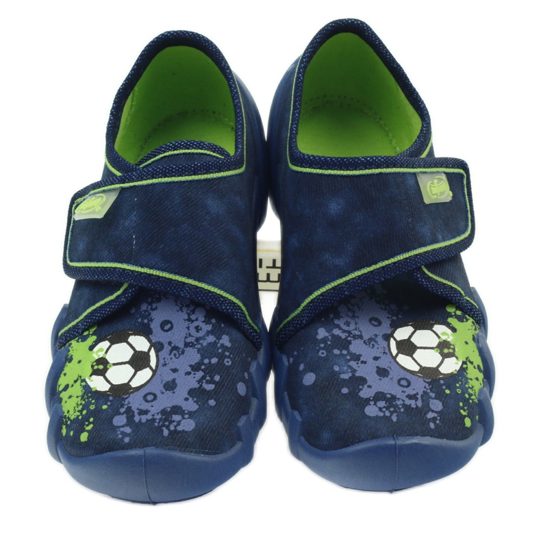 Zapatilla velcro futbolista Befado 273x237 verde azul marino 4