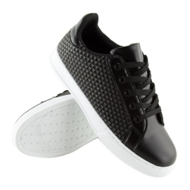 Zapatillas de mujer negras KK-142 Black negro 3