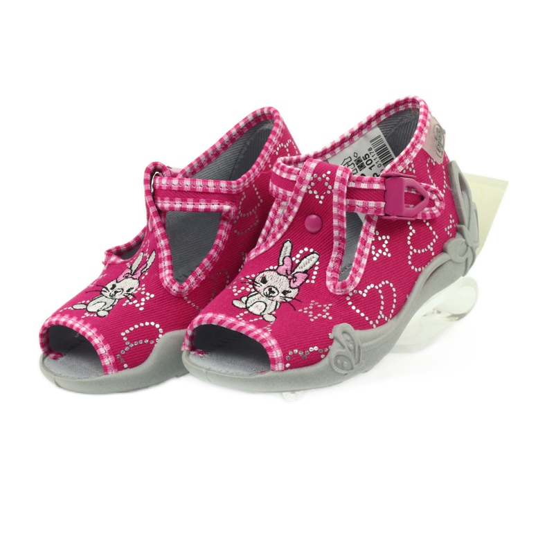 Calzado infantil befado zapatillas 213p105 gris rosado 4