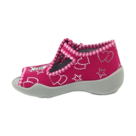 Calzado infantil befado zapatillas 213p105 gris rosa 2