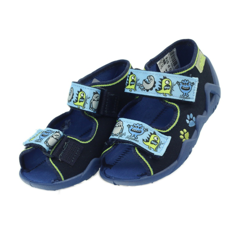 Befado calzado infantil sandalias zapatillas 250P076 azul verde azul marino 5