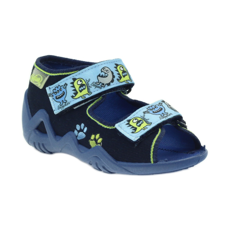 Befado calzado infantil sandalias zapatillas 250P076 azul verde azul marino 1