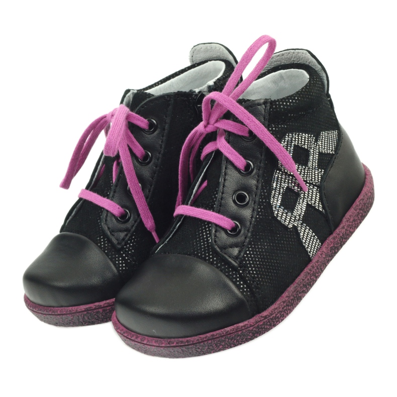 Zapatos infantiles de piel negros RenBut 4