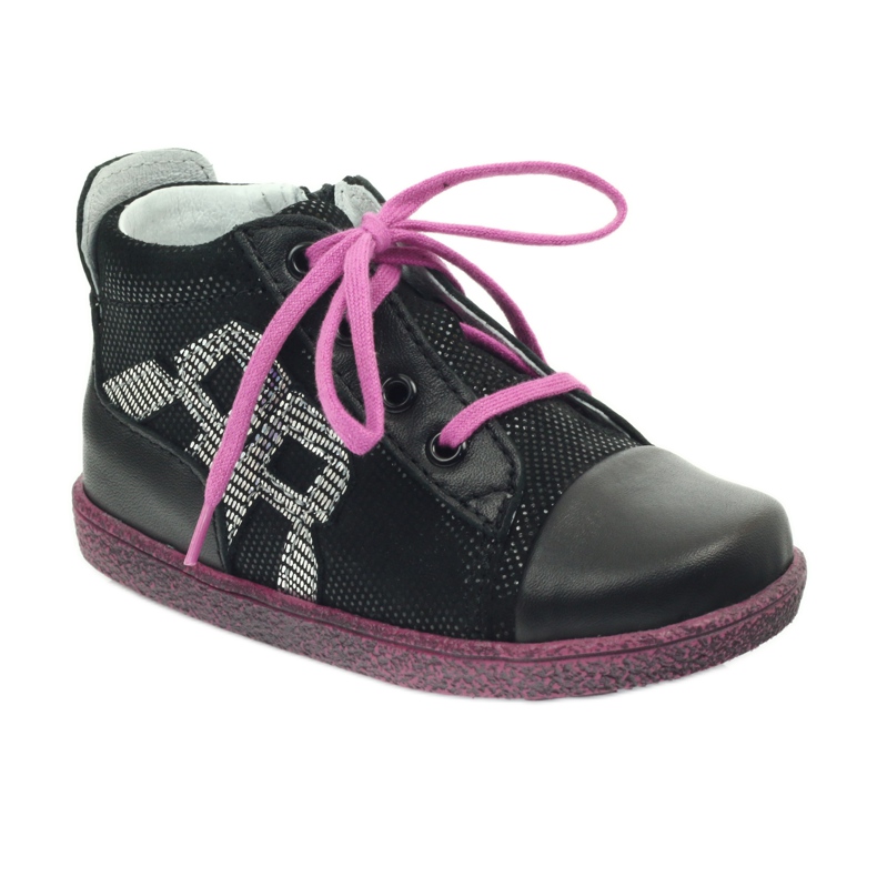 Zapatos infantiles de piel negros RenBut 1