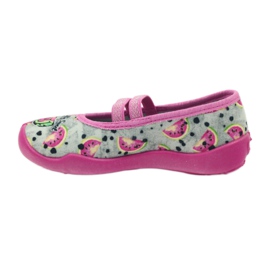 Befado calzado infantil bailarinas zapatillas 116x231 gris verde rosado 3
