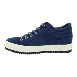 Zapatillas con cuña Big Star 274502 azul marino 2