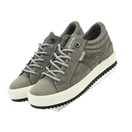 Zapatillas de cuña Big Star 274500 gris 4 Zapatillas de cuña Big Star 274500 gris 4