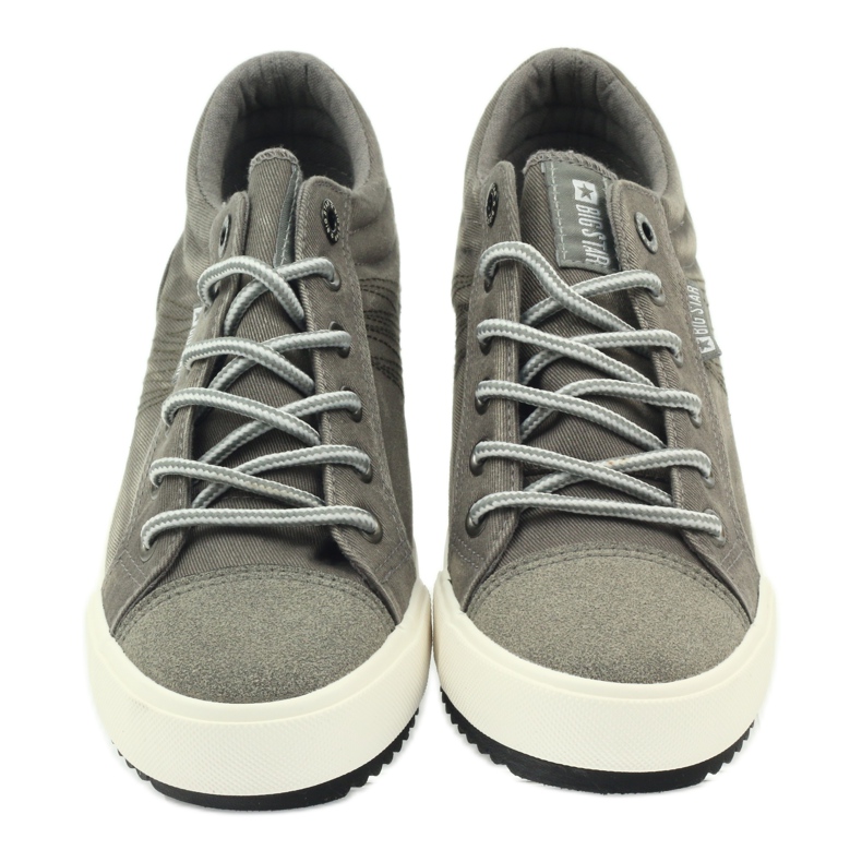 Zapatillas de cuña Big Star 274500 gris 3 Zapatillas de cuña Big Star 274500 gris 3