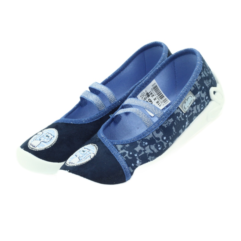 Befado calzado infantil bailarinas zapatillas 116x241 azul azul marino 5