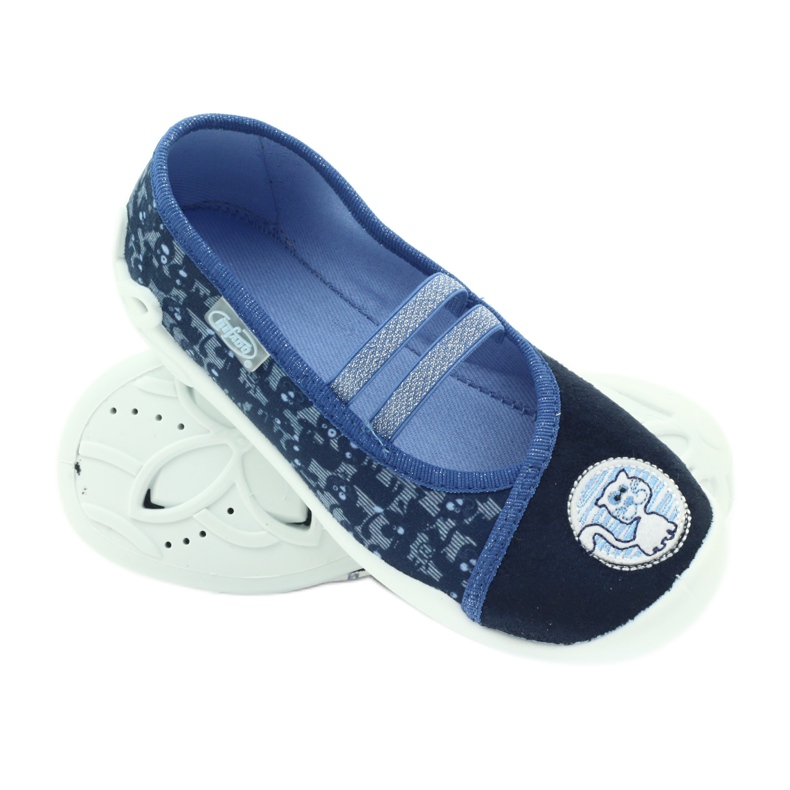 Befado calzado infantil bailarinas zapatillas 116x241 azul azul marino 3