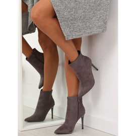 Gris ZY153 Botas grises en un alfiler 6
