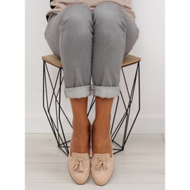 Mocasines mujer beige 22-05 Beige 3