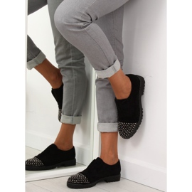 Mocasines negros decorados puntera 22-2 Negro 3