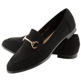 Mocasines de mujer negro 369-11 negro 4