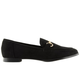 Mocasines de mujer negro 369-11 negro 3
