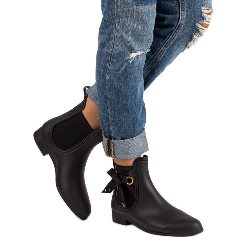 Vices Botas de goma negras, vicios negro 2