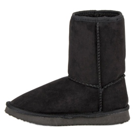 Botas de nieve de gamuza negro 3