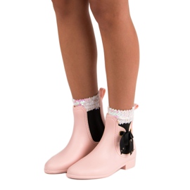 Botas de lluvia empolvadas Vices rosado 6