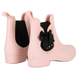 Botas de lluvia empolvadas Vices rosado 4