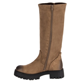 Corina Botas de ante marrón 1