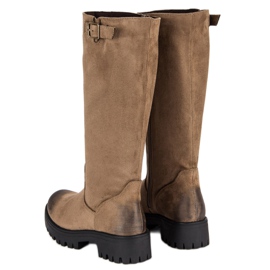Corina Botas de ante marrón 2