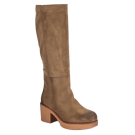 Corina Botas de gamuza para mujer marrón 1