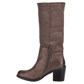 Corina Botas marrones de mujer marrón 3