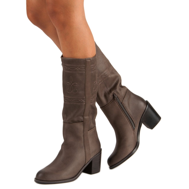 Corina Botas marrones de mujer marrón 1