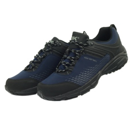Softshell de trekking deportivo DK 19503 negro azul marino 6