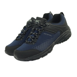 Softshell de trekking deportivo DK 19503 negro azul marino 5