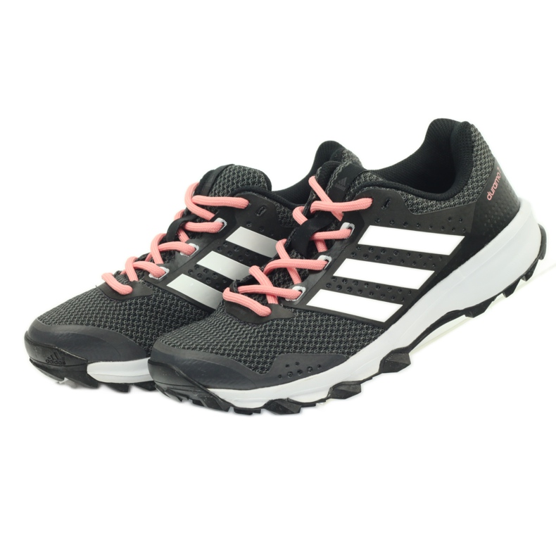 Zapatillas de running adidas Duramo 7 Trail W negro rosa gris 4