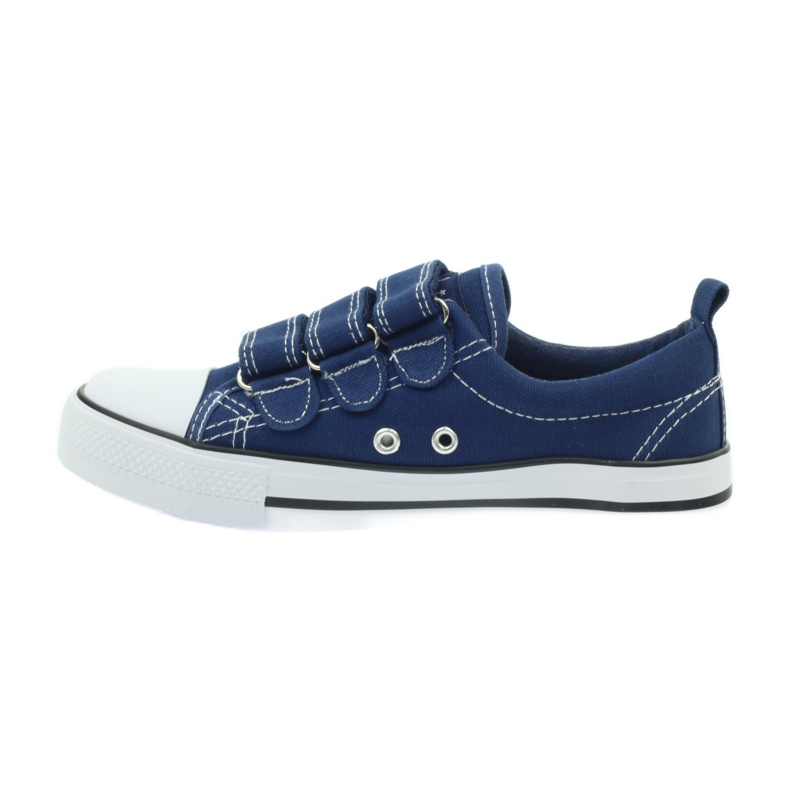 American Club Zapatillas American denim con velcro azul marino 2