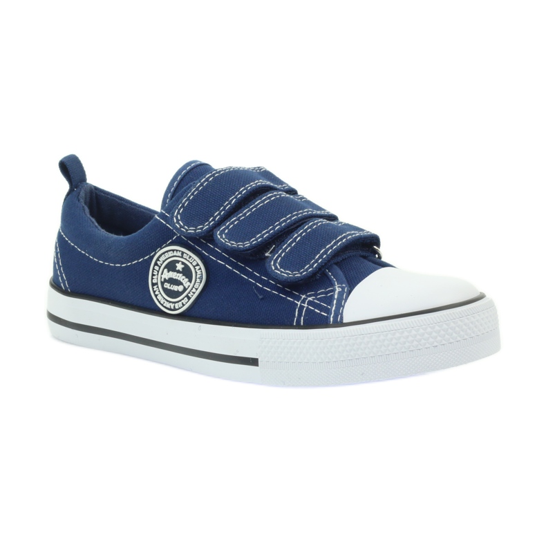 American Club Zapatillas American denim con velcro azul marino 1