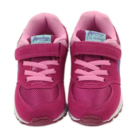American Club Calzado deportivo americano ADI para niños 15110 rosado 4