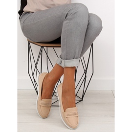 Mocasines beige mujer 22-07 Beige 5