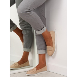 Mocasines beige mujer 22-07 Beige 6