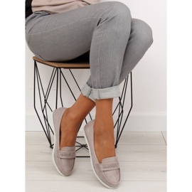 Mocasines grises para mujer 22-07 Gris 6