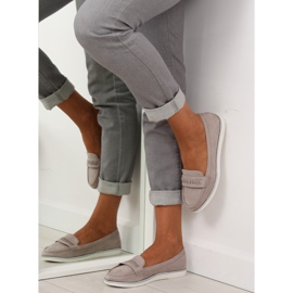 Mocasines grises para mujer 22-07 Gris 4