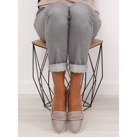 Mocasines grises para mujer 22-07 Gris 5