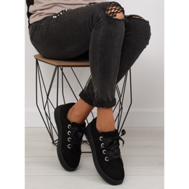 Zapatillas negras con cintas H99-23 Negro 5